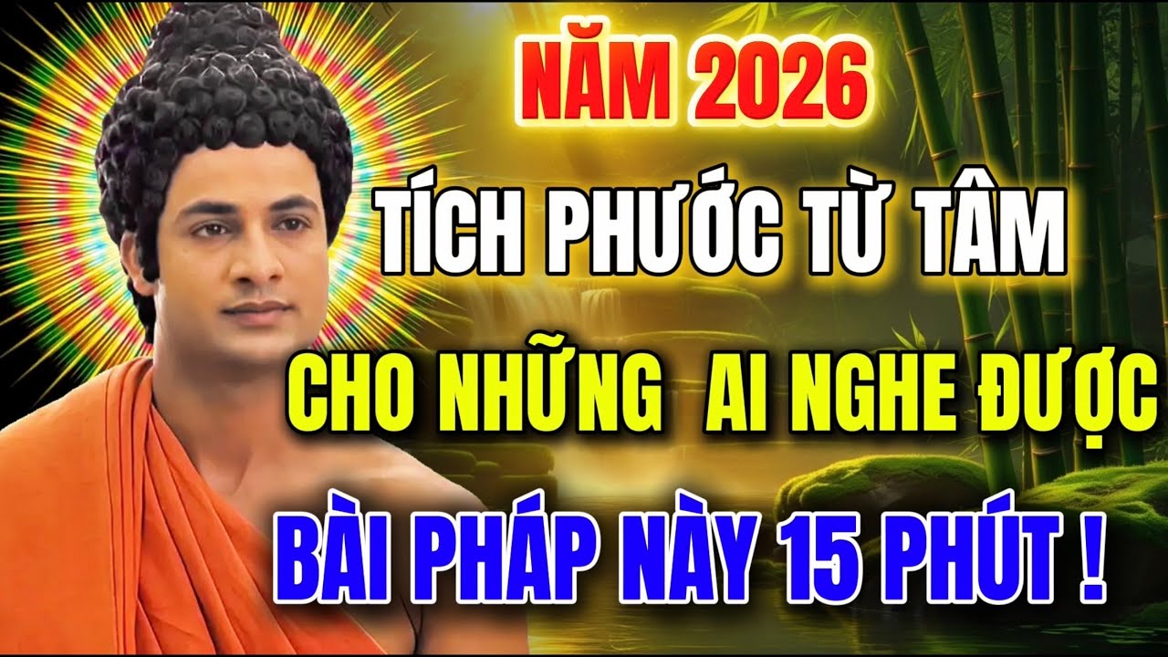 Năm 2026 - Tích Phước Từ Tâm -  Cho Ai Nghe Được Bài Pháp Này 15 Phút ! Rất Linh Ứng