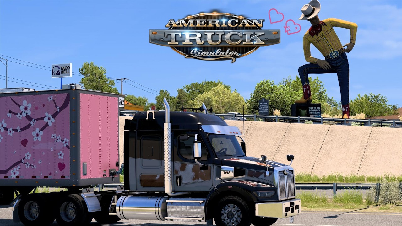 🚛Masterclass in Precision Driving | Western Star 49X Cross-State Delivery (ATS) Hearts in Bloom