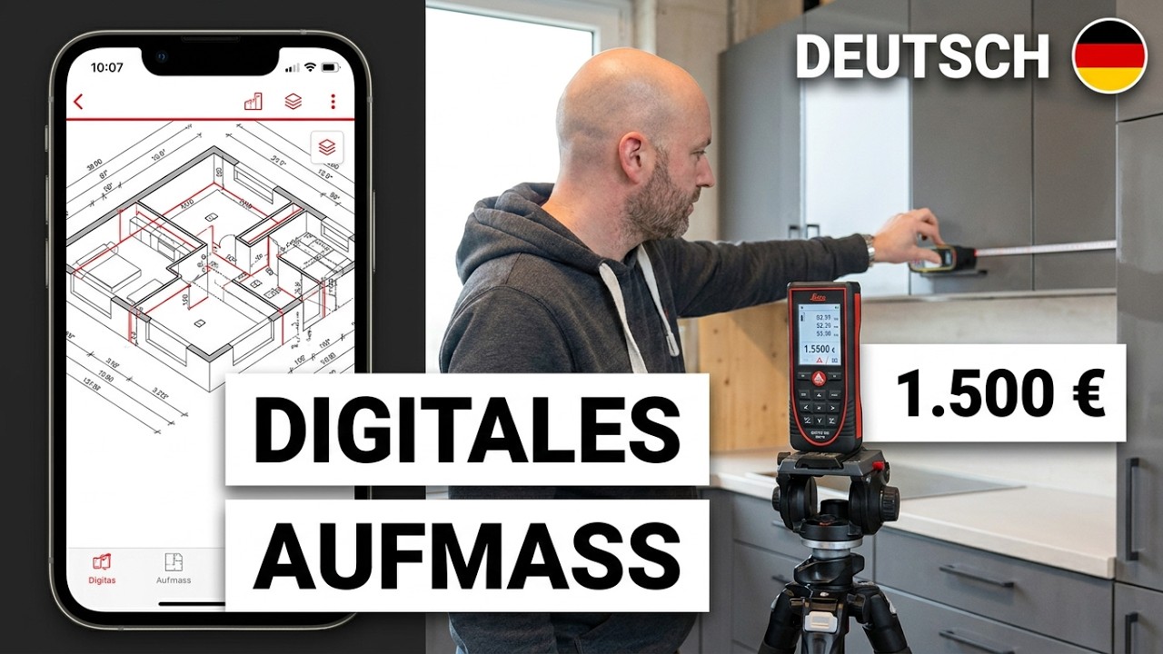 Leica Geosystems Disto X6 - Digitales Aufmaß einfach gemacht: DISTO X6 + DST 360‑X im Einsatz ✅