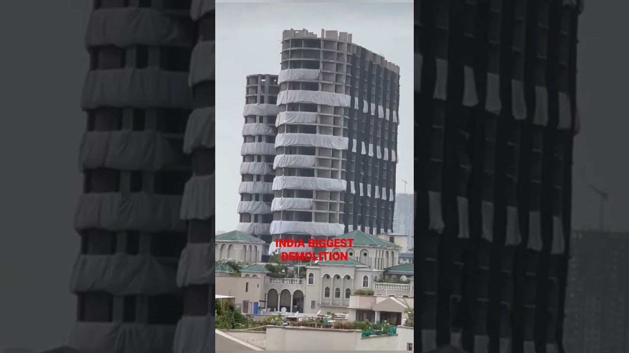 🇮🇳 #India's #Biggest #Demolition 28 August 2022 #shortsvideo