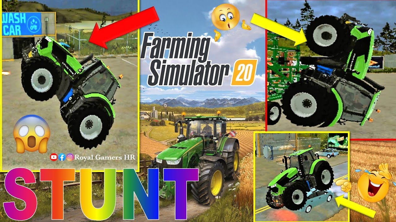 Fs 20 Stunt | Fs 20 Tochan | Tractor Stunt | Tractor Game | Farming Simulator 20 | Royal Gamers HR