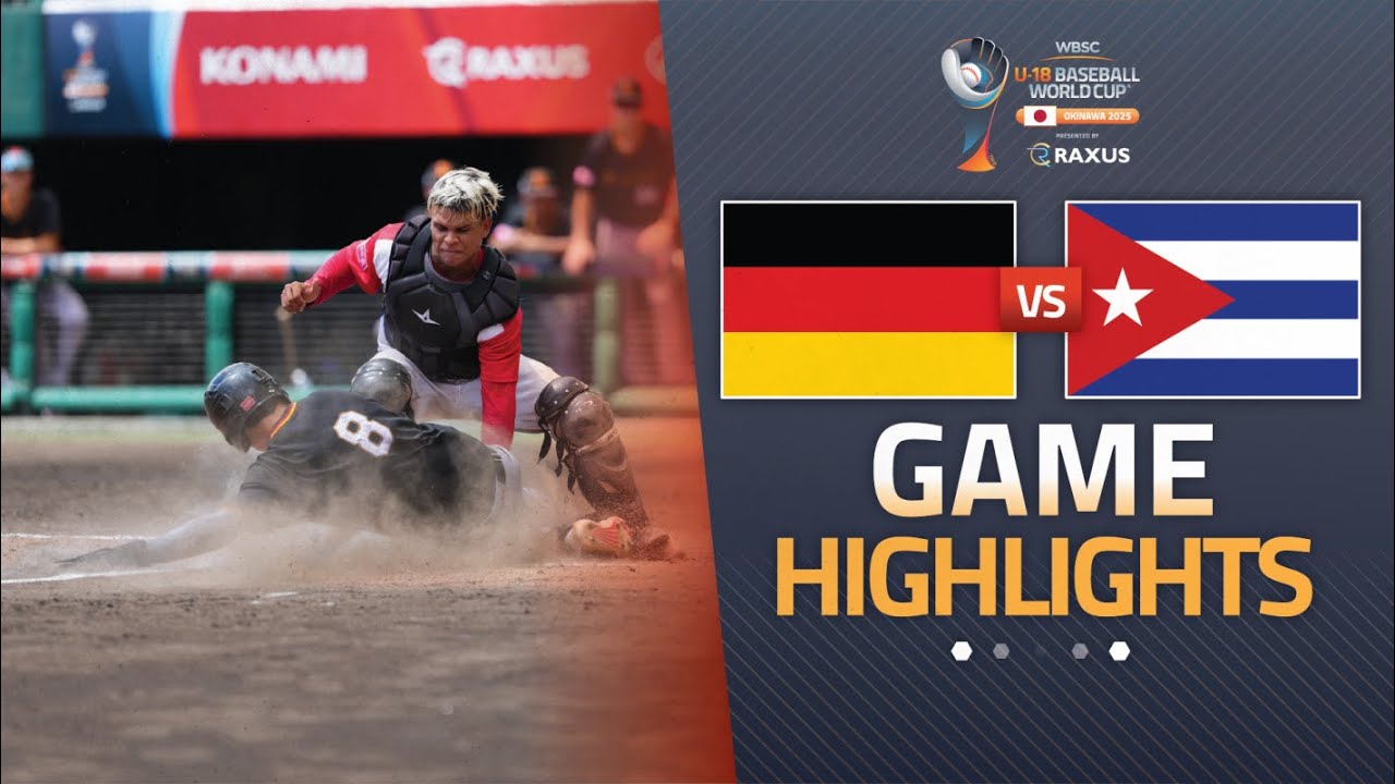 HIGHLIGHTS | 🇩🇪 Germany vs 🇨🇺 Cuba | WBSC U-18 Baseball World Cup 2025