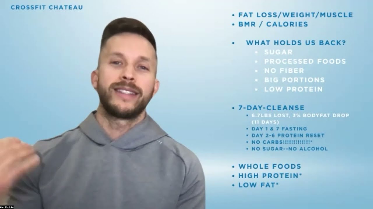 2026 Nutrition Seminar I CrossFit Chateau I 7 Day Cleanse