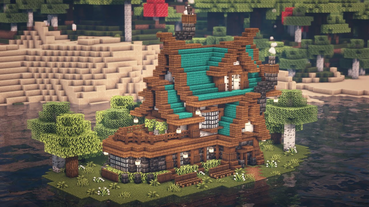 Minecraft | Como Construir Uma Casa de Fantasia Medieval | 02