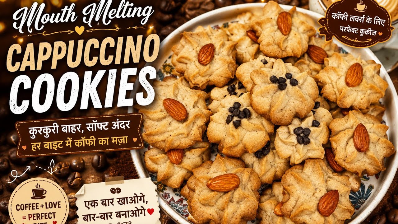 Mouth melting Cappuccino cookies recipe Easy to make..