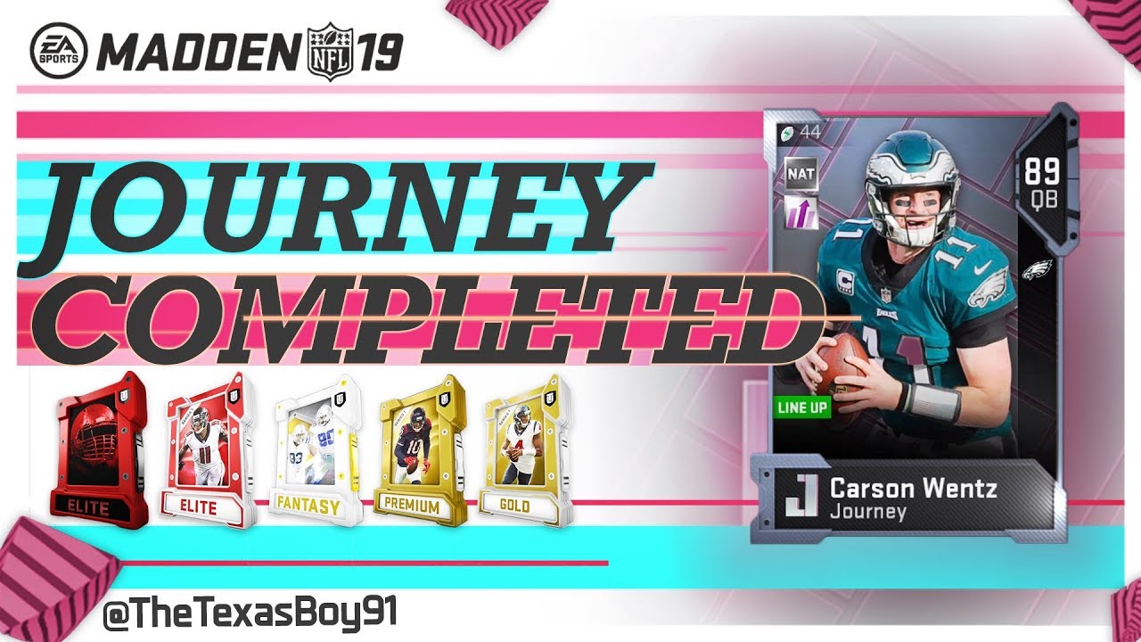 JOURNEY COMPLETED | All Journey Rewards | 3 Free Elite Player Packs & More | Madden 19