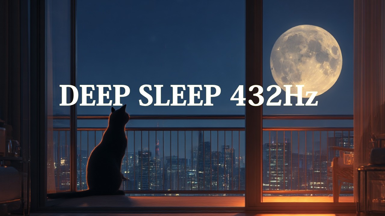 (Deep Sleep Music) Moonlit Solitude: Gentle Melodies for a Peaceful Night in the City
