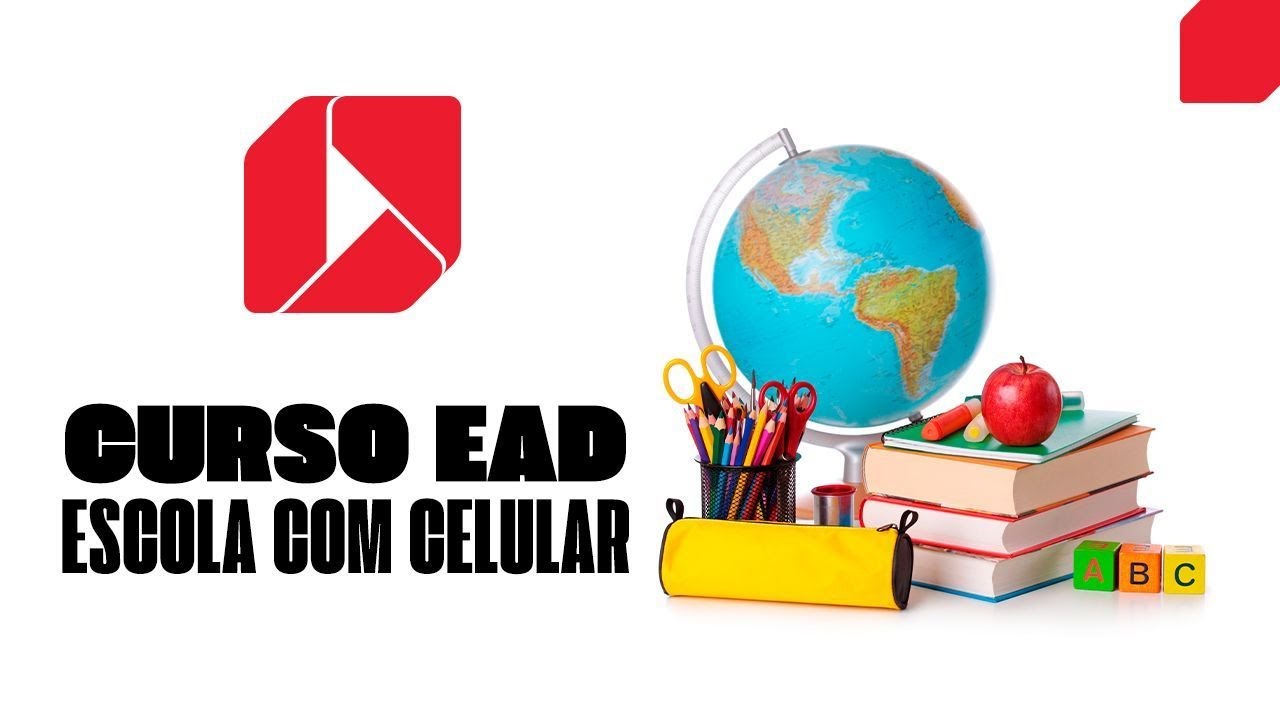 Curso EaD - Escola com celular