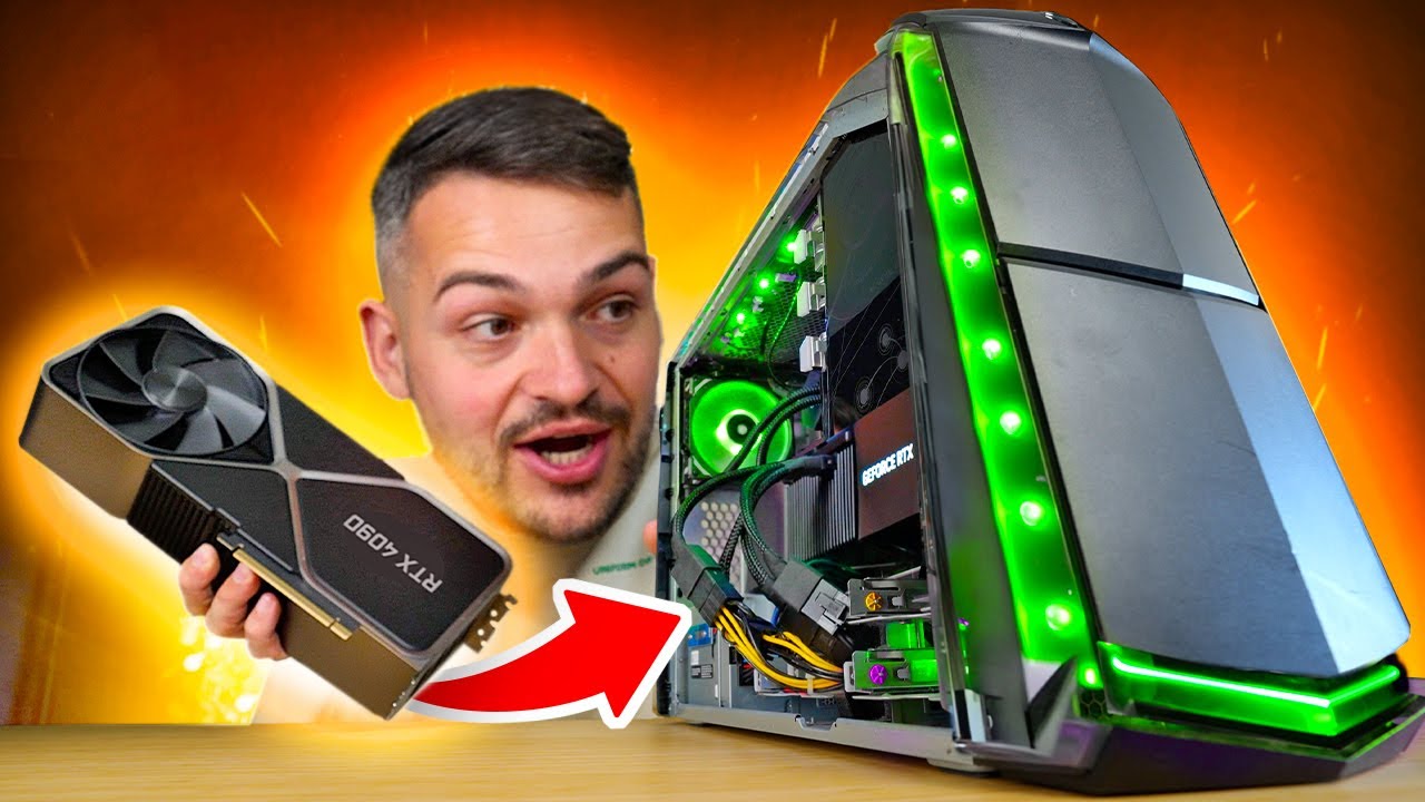 VERRÜCKT!! RTX 4090 im 15 Jahre alten Alienware PC...