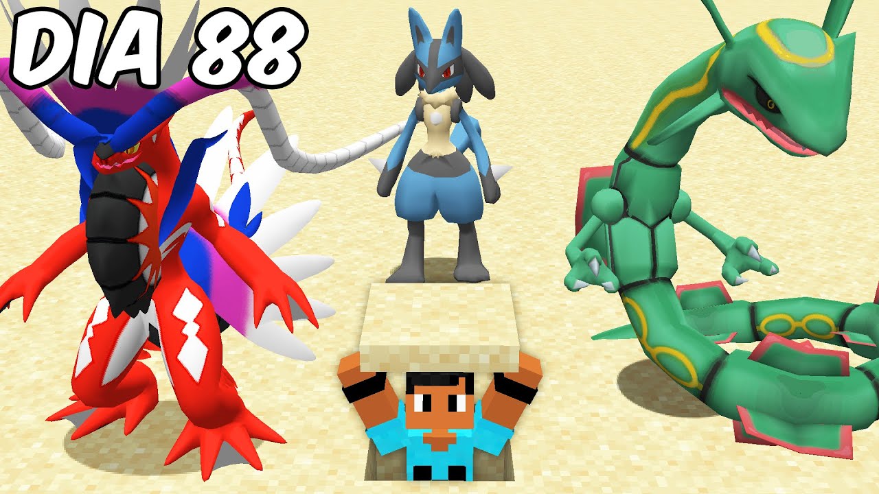 Sobrevivi 100 DIAS no PIXELMON com YOUTUBERS - O FILME