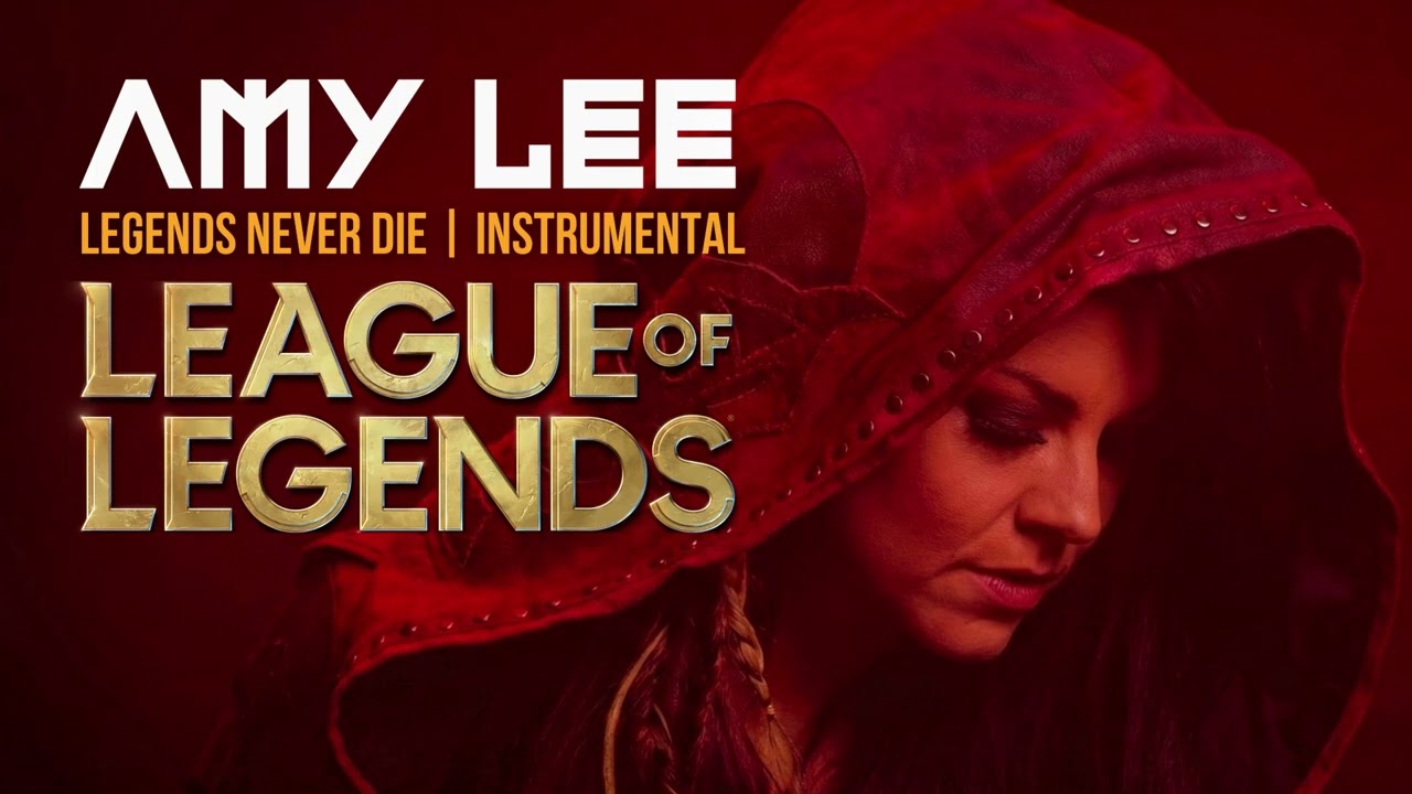 Amy Lee - Legends Never Die (Instrumental | Lyrics CC ) - League Of Legends (Evanescence)