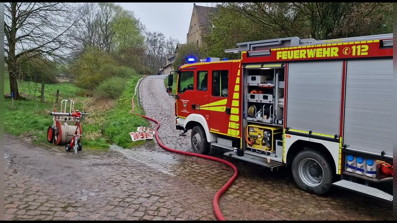 Feuerwehrübung Pfützthal im Saalekreis