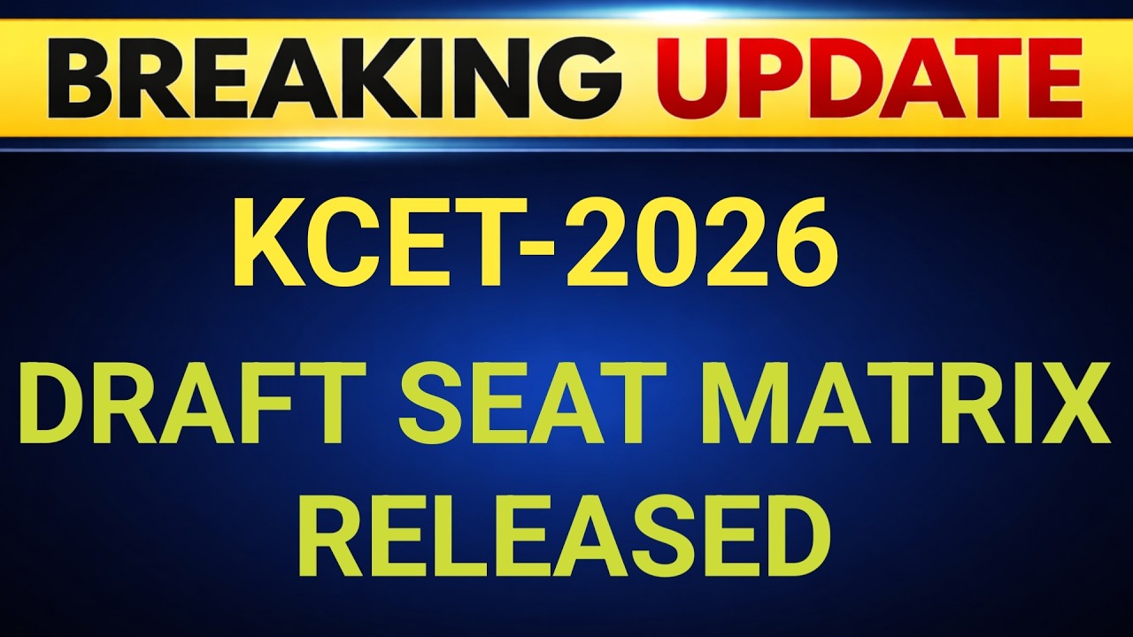 KCET 2026 Seat Matrix OUT  | Draft Matrix Explained | Colleges & Seats Breakdown