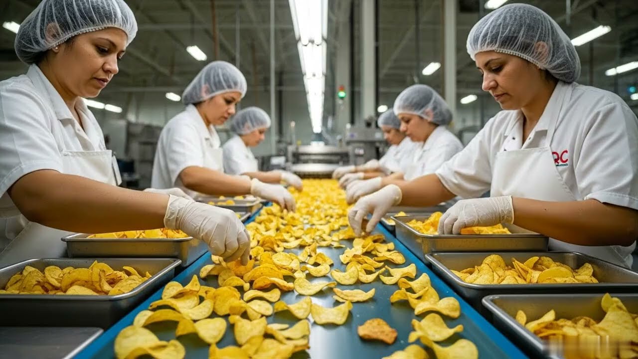 Inside a Modern Pringles Factory, From Whole Potatoes to Stacked Potato Chips (Full Process)