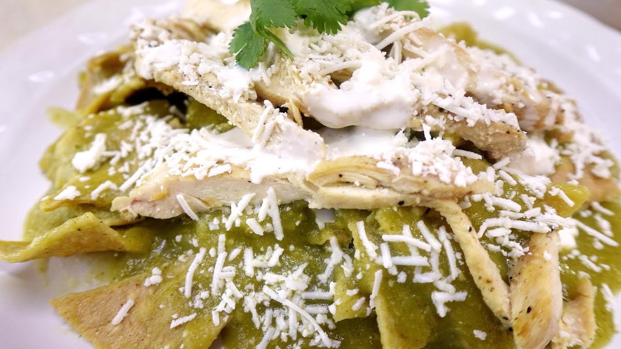 El secreto de los mejores CHILAQUILES VERDES con pollo