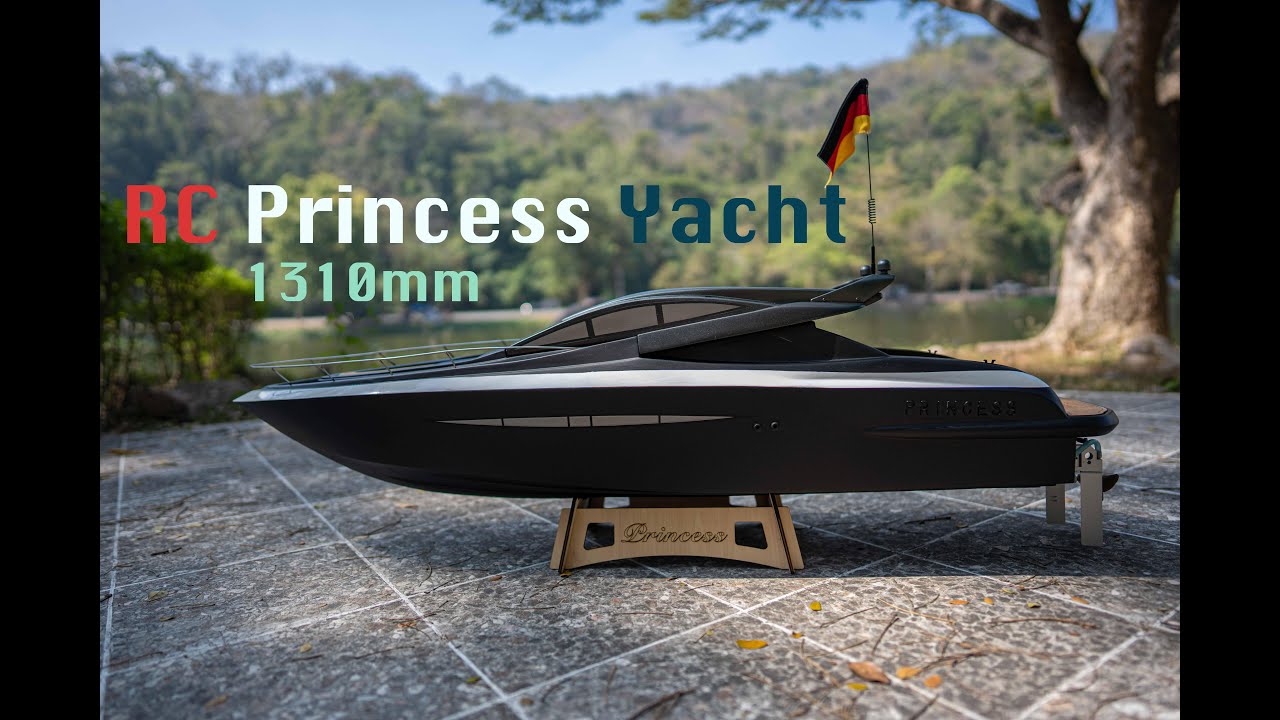 RC Princess Yacht 1318mm 300amp ESC with 6s Lipo Power Play chill in the evening