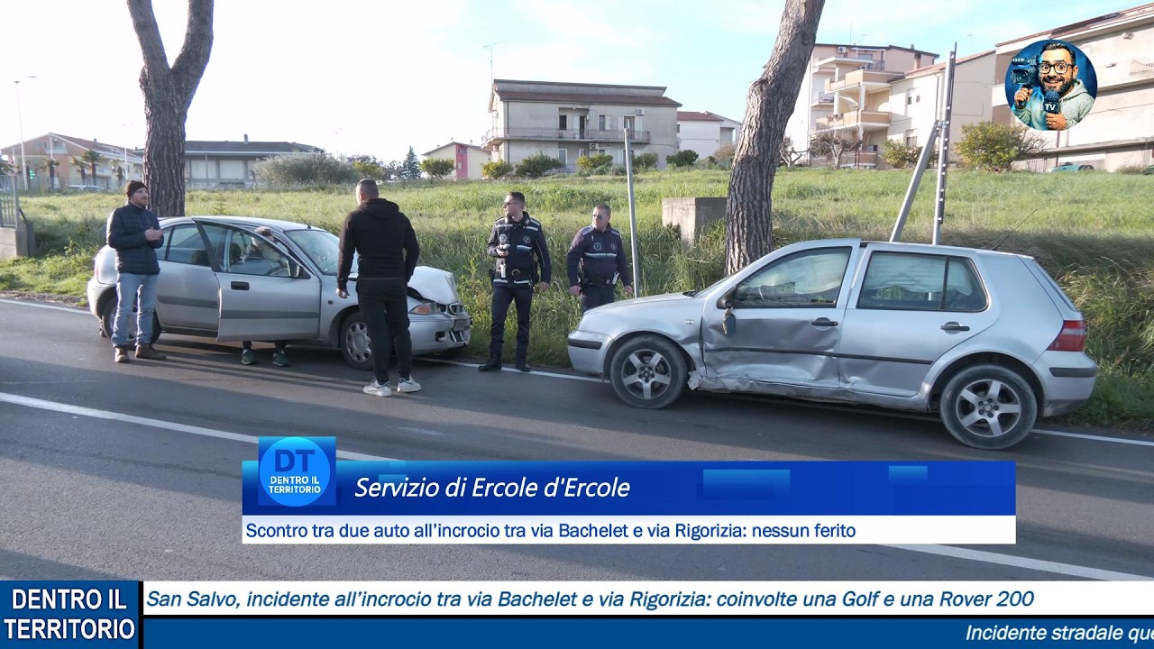 Scontro tra due auto all’incrocio tra via Bachelet e via Rigorizia: nessun ferito