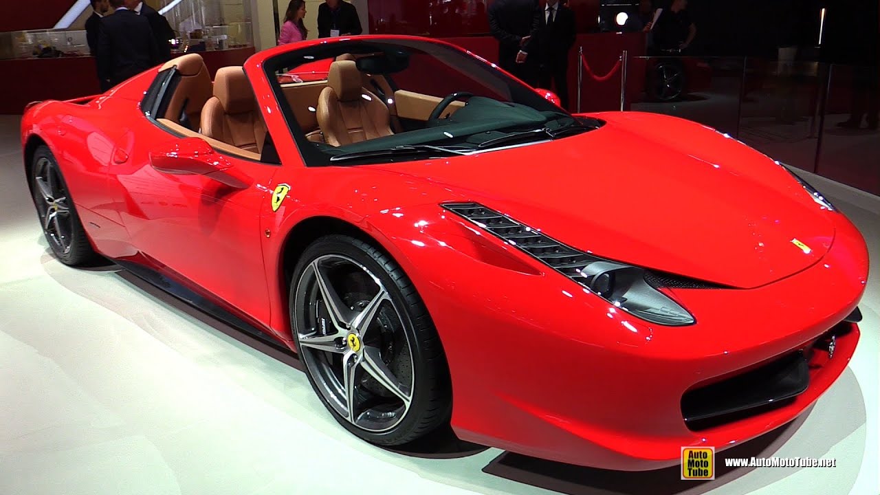 2015 Ferrari 458 Spider - Exterior and Interior Walkaround - 2014 Paris Auto Show
