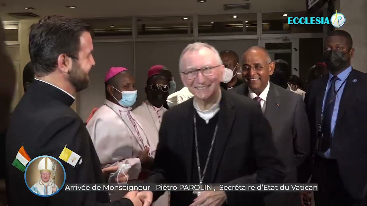 ARRIVÉE DU CARDINAL PIETRO PAROLIN A ABIDJAN
