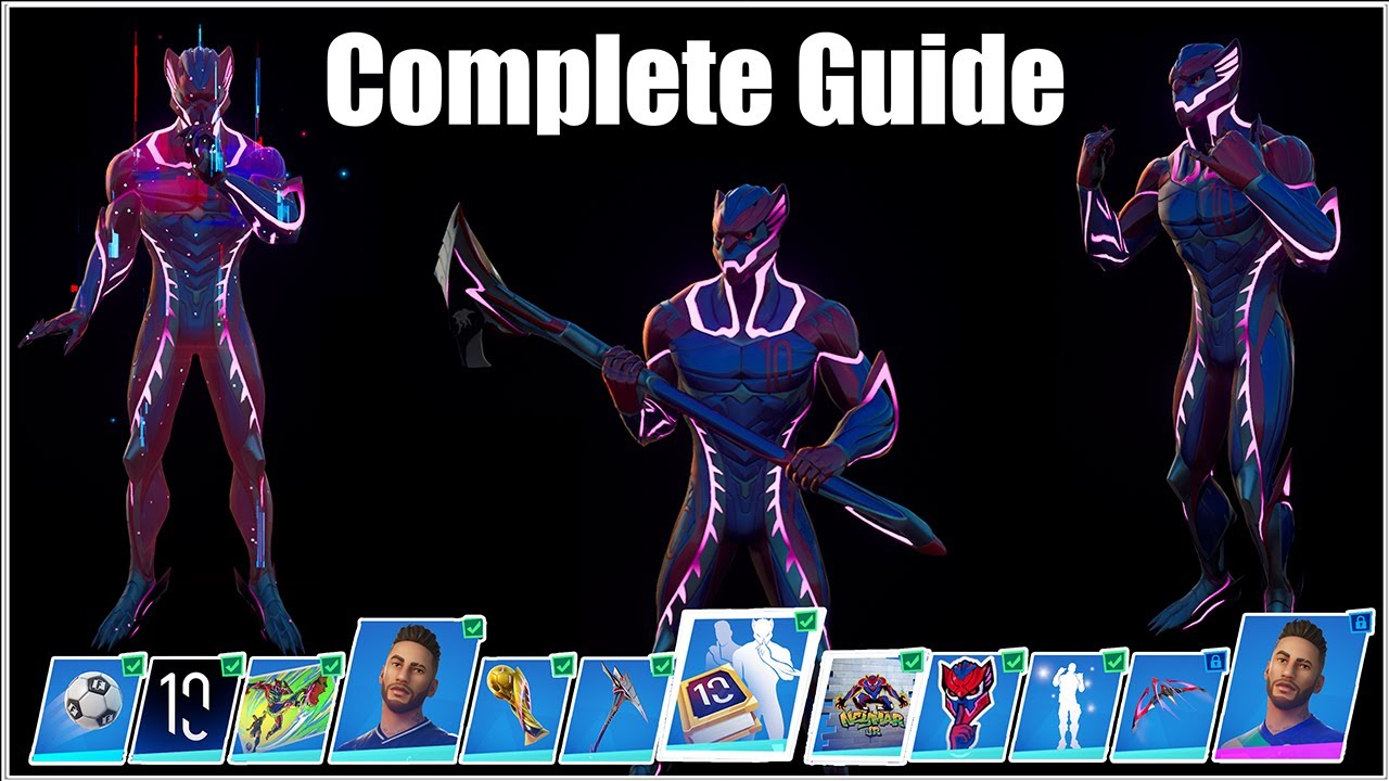 Fortnite, Neymar Jr Quests 100% Guide, (How to unlock all Neymar Jr Set Items)