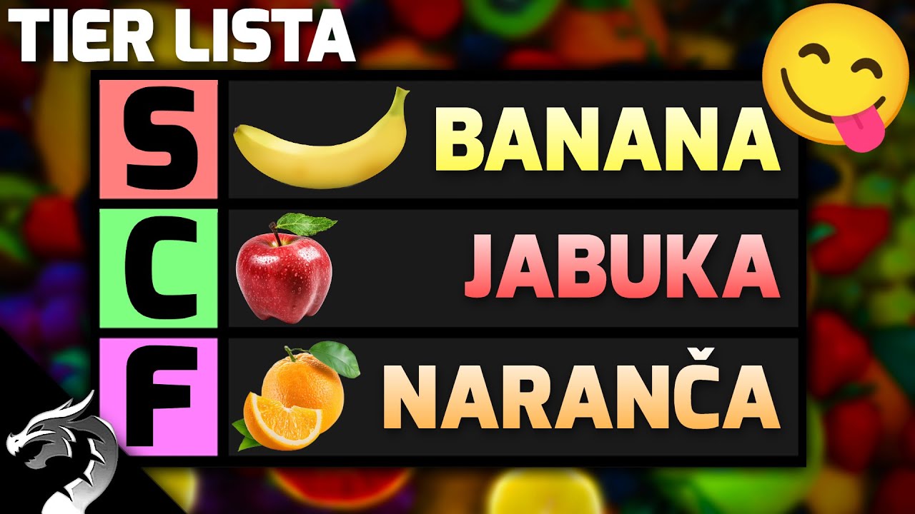 Tier Lista - VOĆE