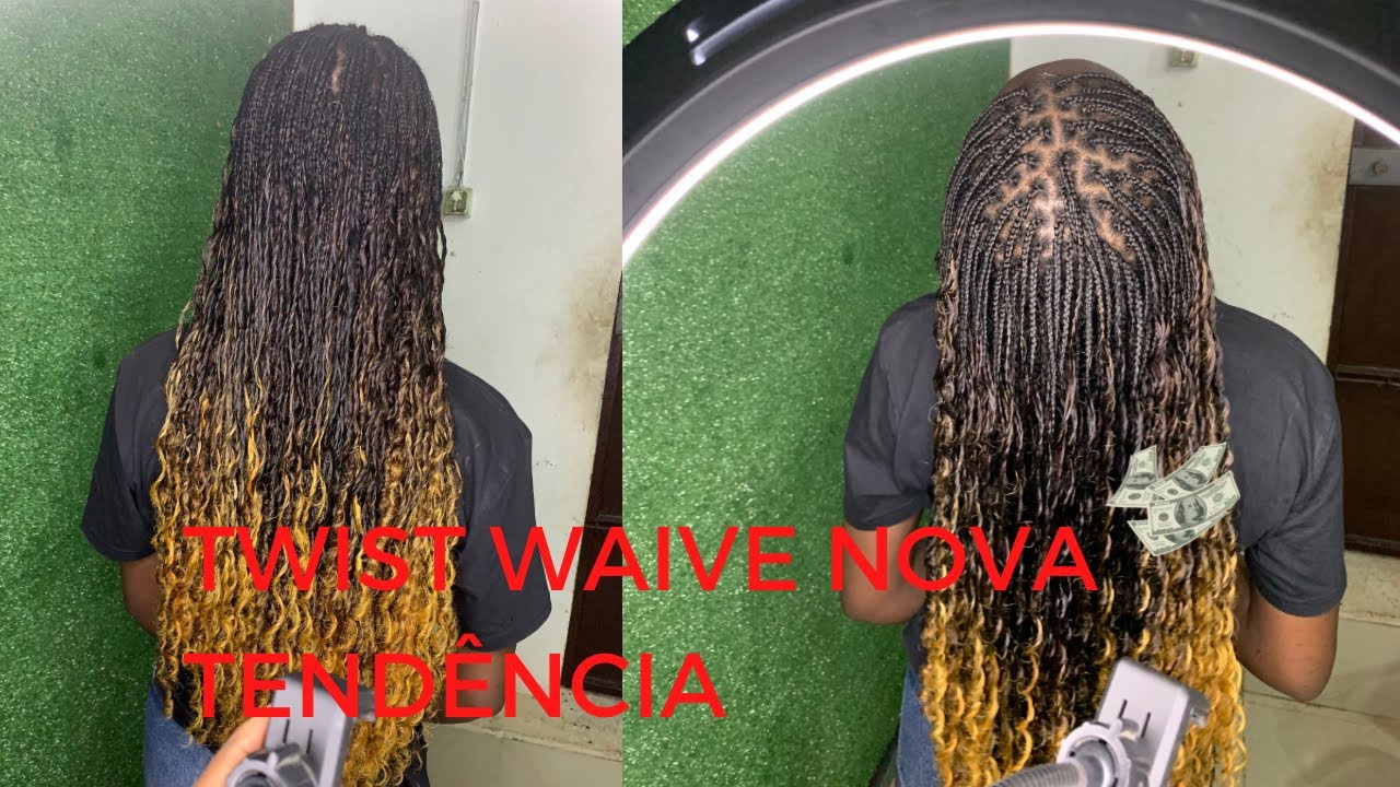 Como fazer as tranças twist waive com postiço Sanguita pediram#angola #moda #trancas #yutuber #
