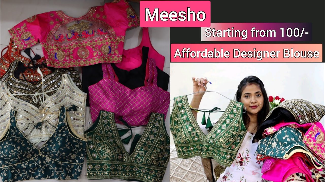 🧡Huge Meesho blouse haul🧡 under 400/- readymade ब्लाउज | Designer affordable blouse ft. Meesho