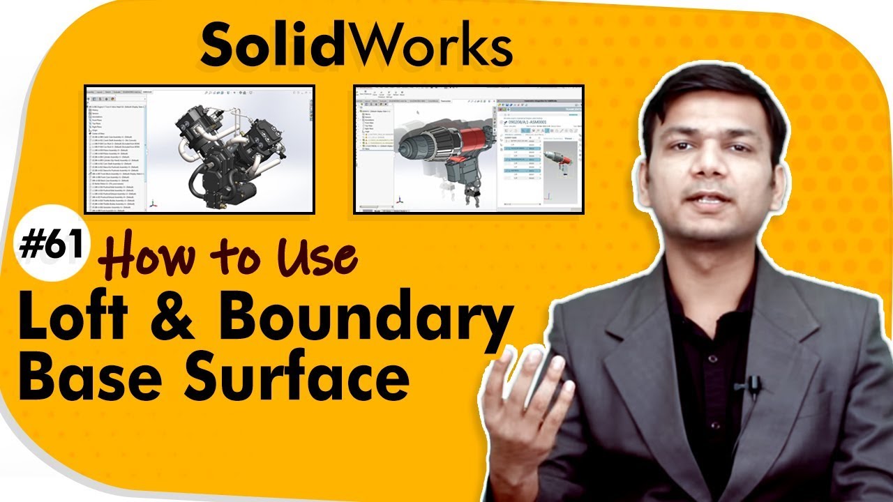 How to Use Loft and Boundary Base Surface - Surfacing in SolidWorks - SolidWorks