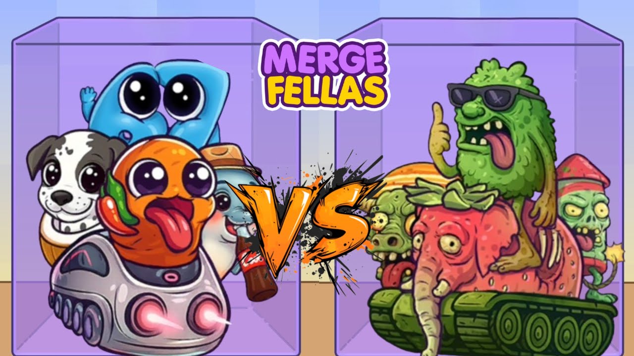 Merge Fellas BABY BRAINROT 4 VS ZOMBIE BRAINROT 2 ⁉️ Boss Vs Boss | GAMEPLAY - Reaching Max Level