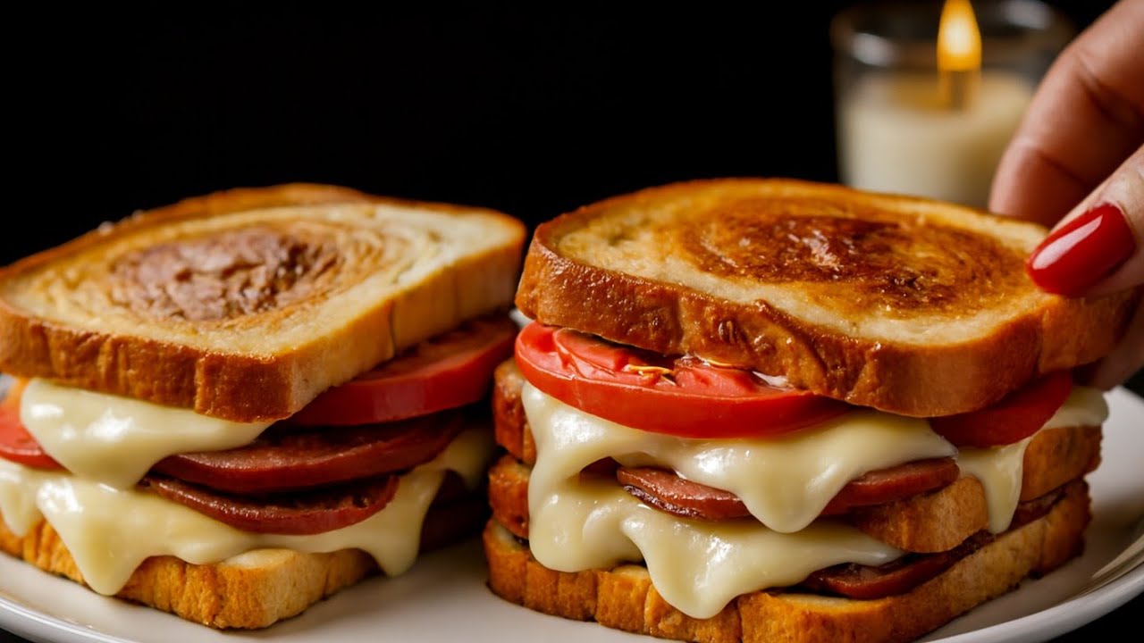 👩🏻‍🍳🍽️Just Bread and Eggs! The Best 2-Minute Air Fryer Snack Recipe🍴🥚