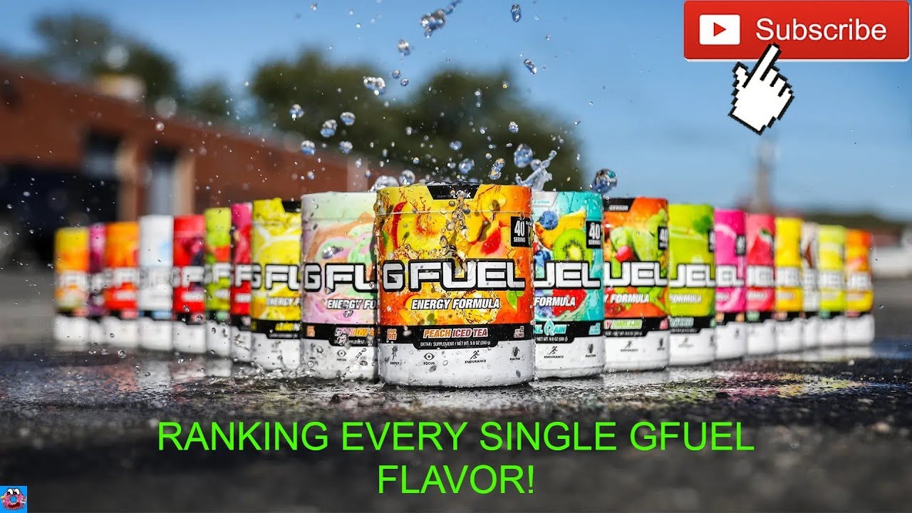 RANKING EVERY SINGLE GFUEL FLAVOR!?!?!?!