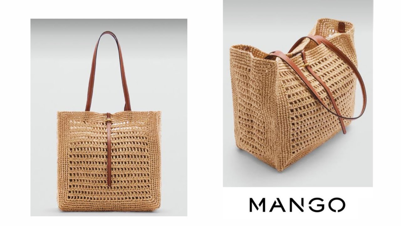 Crochet the Iconic Mango Raffia Bag: Step-by-Step Full Pattern! #crochettutorial #crochetpattern