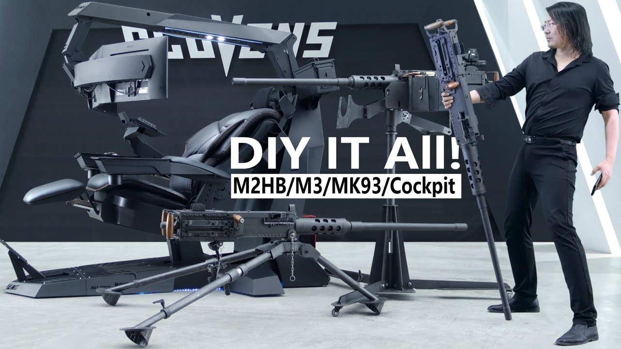 I DIY a full set of M2HB for my PC-cockpit! Geek-core!The CLUVENS Lab!