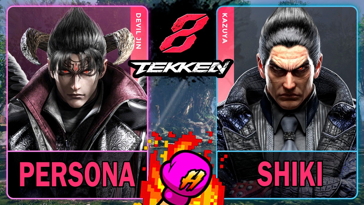 Tekken 8 Persona (DEVIL JIN) VS Shiki (KAZUYA)🥊 鉄拳8🥊4K 60ᶠᵖˢ🥊T8🥊TK8 #tekken
