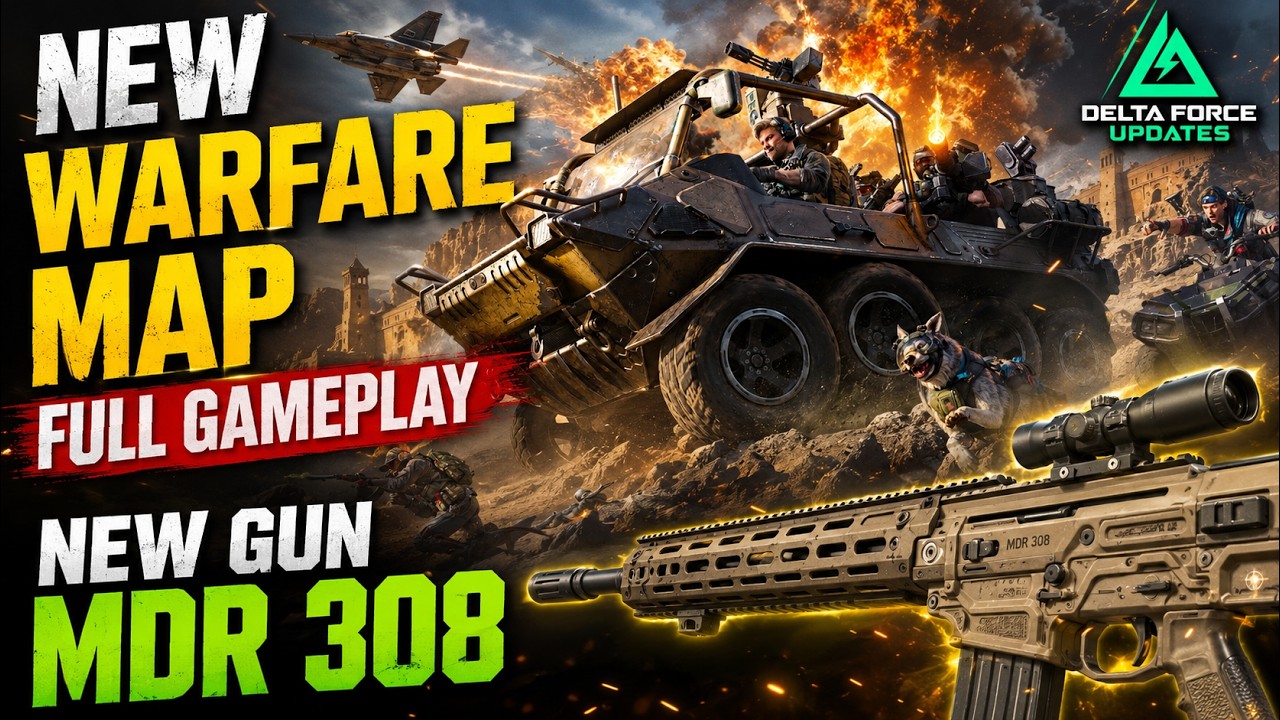 New Warfare map THE MOG Full Gameplay with New gun MDR 308 Season 11- Delta Force Updates