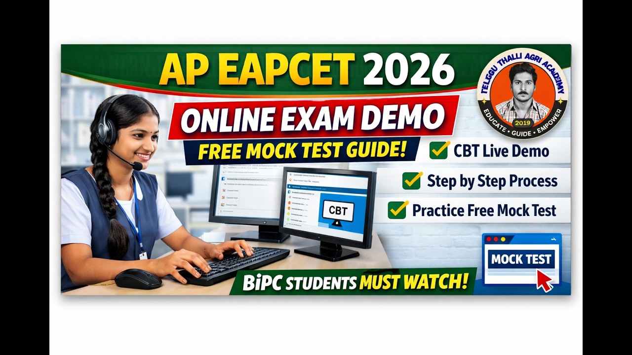 AP EAPCET 2026 Online Exam Demo | Free Mock Test Step by Step Guide for BiPC Students