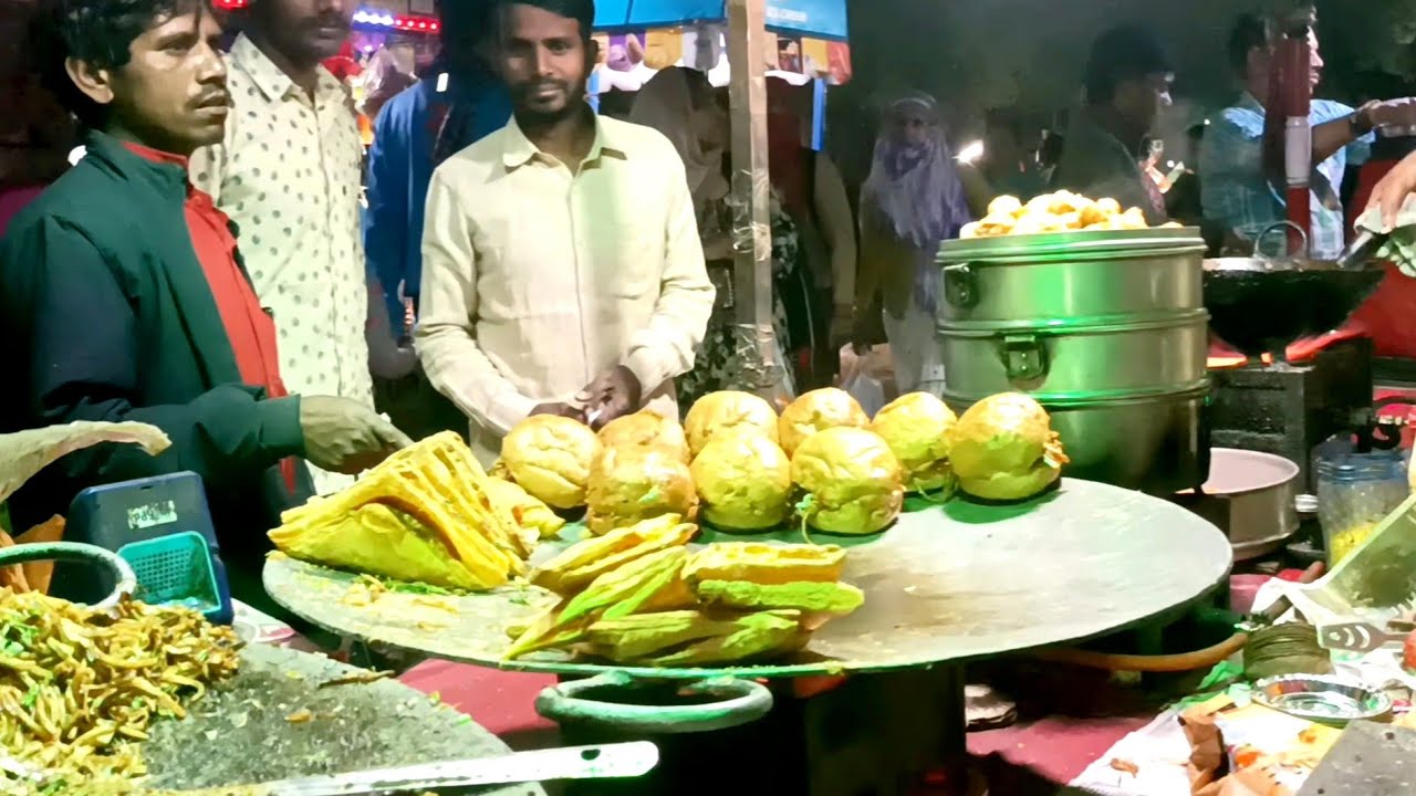 STREET FOOD | INDIAN STREET FOOD | Fast Food | Chowmein | Momos | Burger | Fry Momos | Patties 