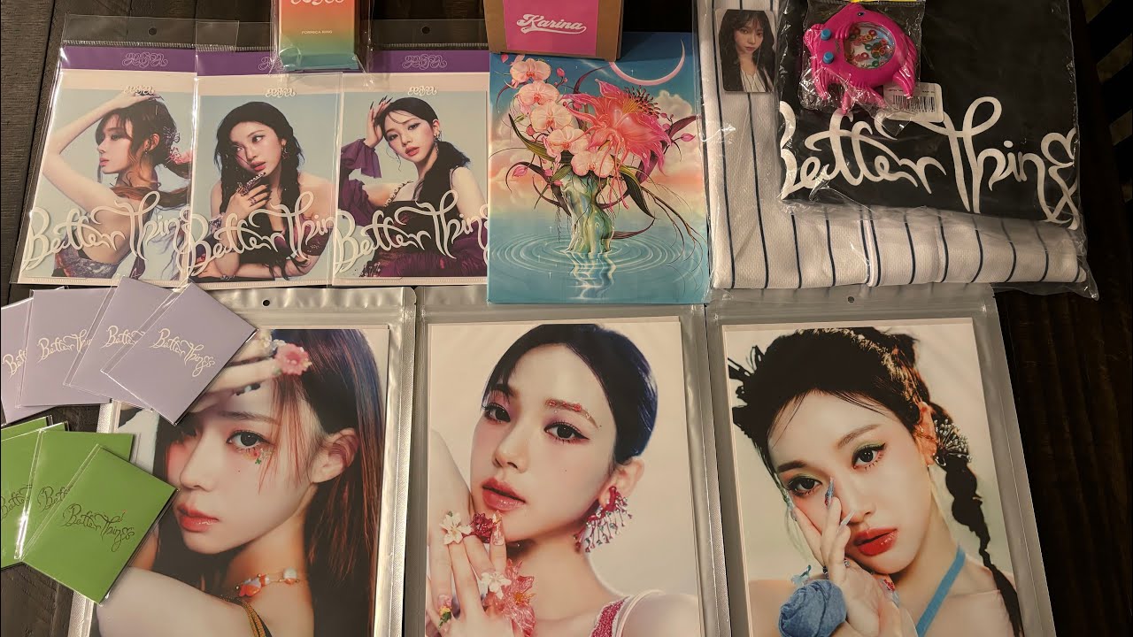 [Unboxing] aespa ⟡ Better Things Official SM & US Merchandise ♡ Karina Winter Ningning