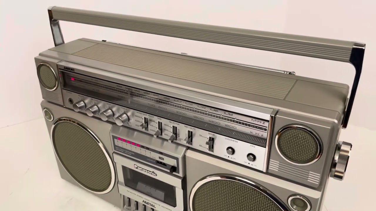 1982 Panasonic RX 5150 AM FM cassette stereo ambience boombox. Stranger Things