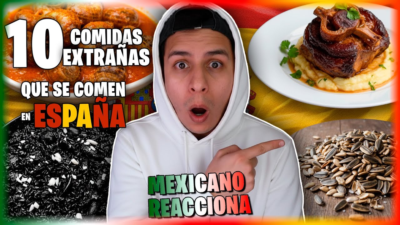 10 comidas raras de España que quiero probar 🇪🇸 | Mexicano reacciona a ESPAÑA