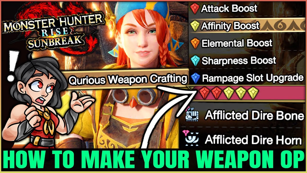 The Secrets of Qurios Weapon Crafting - Best Augments & Full Guide - Monster Hunter Rise Sunbreak!