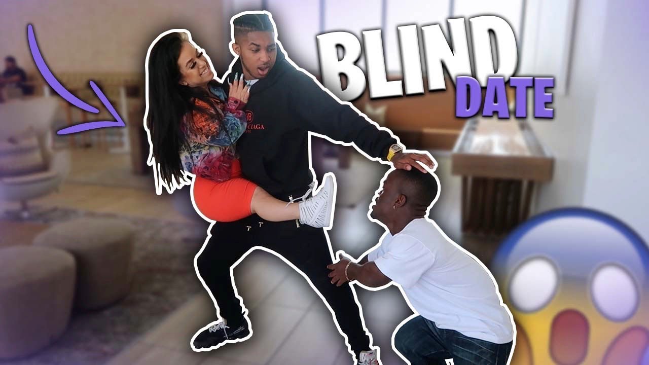 I PUT MY FRIEND DDG ON A BLIND DATE WITH A LIL PERSON! *her boyfriend came*