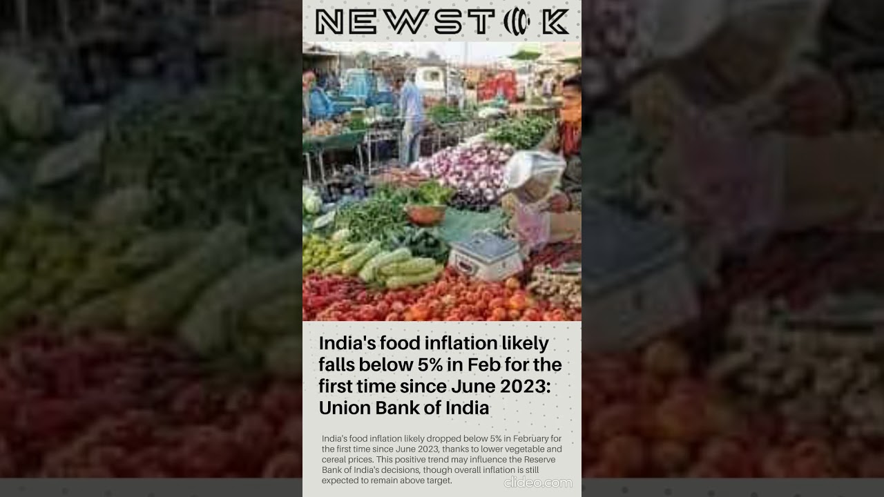 India's food inflation likely falls below 5% in Fe...
