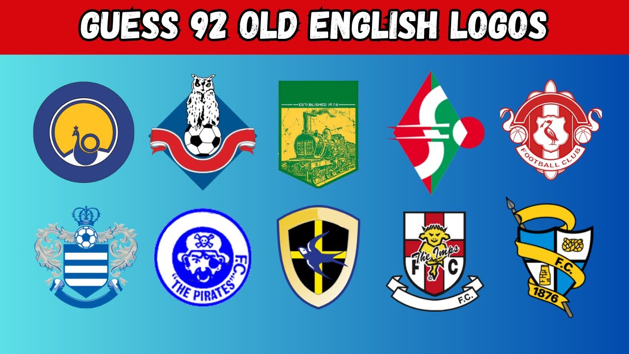 Guess The English Clubs | Retro Edition | Premier League to League Two | English Football Logo Quiz