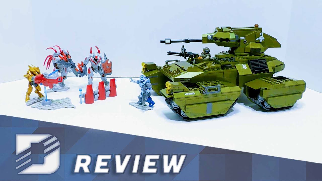 Mega Construx Halo Infinite UNSC Scorpion Clash Unboxing Review