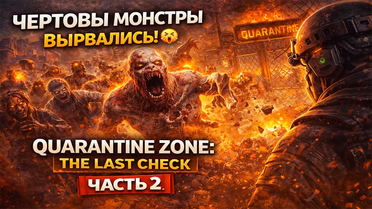ЧЕРТОВЫ МОНСТРЫ ВЫРВАЛИСЬ! | QUARANTINE ZONE: THE LAST CHECK — ЧАСТЬ 2