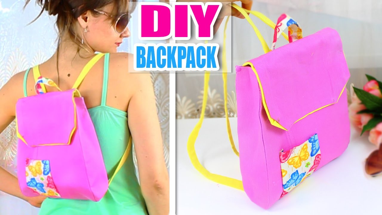 DIY BACKPACK TUTORIAL [Bright Backpack Idea] FROM SCRATCH