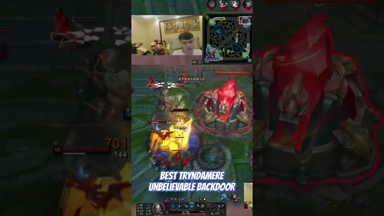 Best Tryndamere Unbelievable Backdoor #xiaohao #tryndamere #backdoor