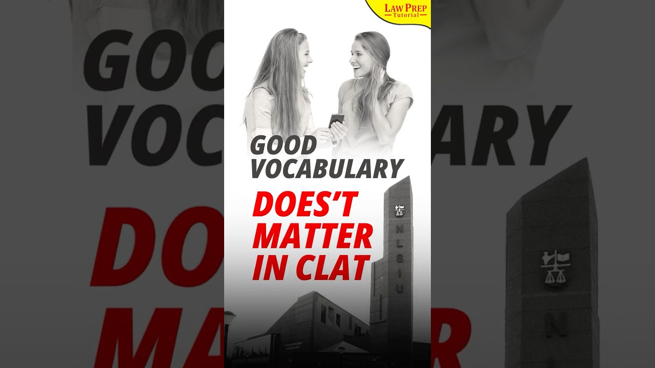 CLAT English is NOT about Vocabulary 📉 (The 80/20 Rule) 