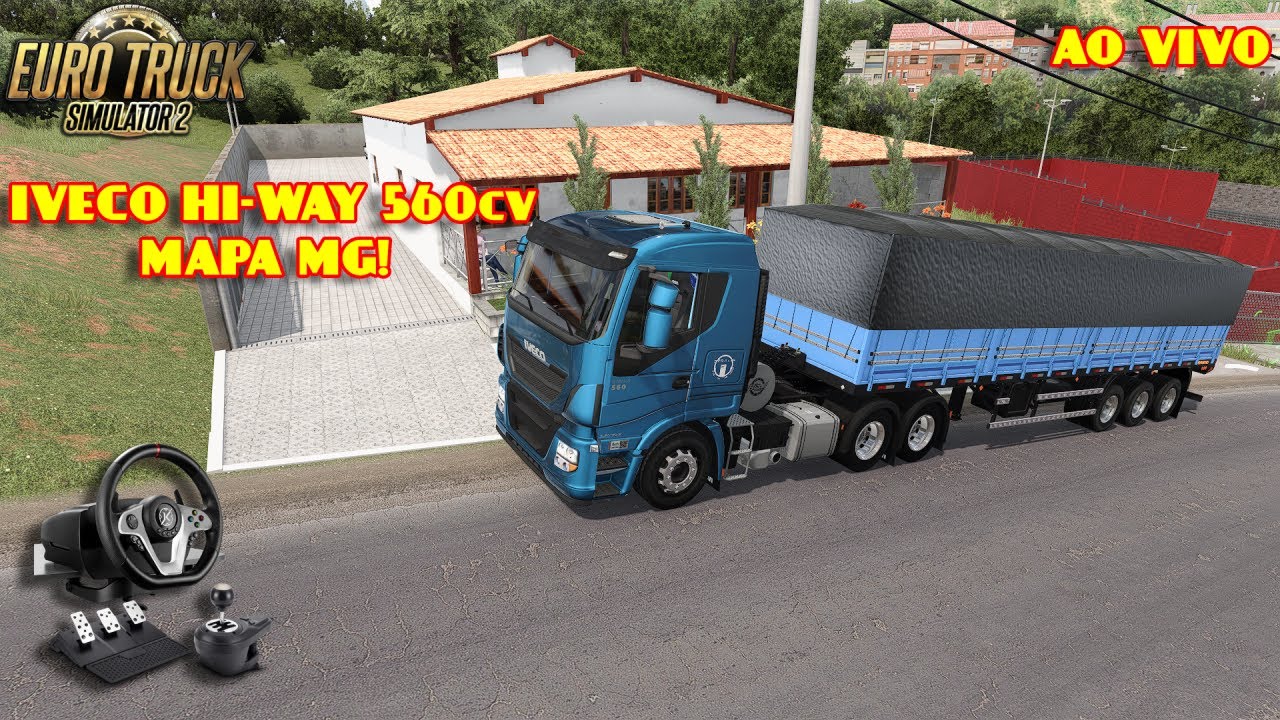🔴AO VIVO🔴 ETS2 RODANDO PELAS ESTRADAS DE MG! 🚦#IVECO HI-WAY 560cv